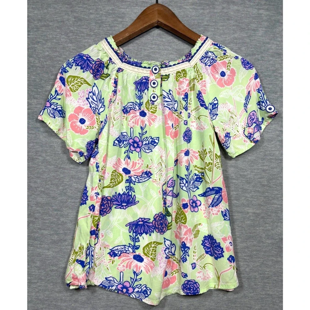 Matilda Jane 435 Girls Top Adventure Begins Rock Paper Scissors Sz 12